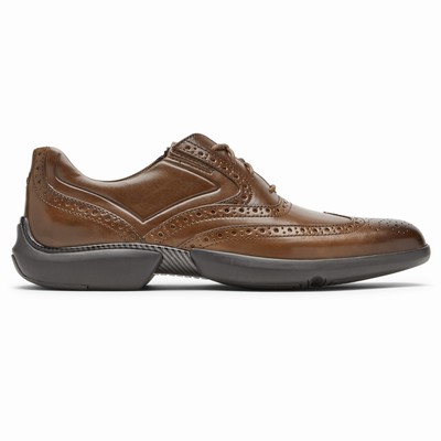 Sapatos Oxfords Rockport Total Motion Advance Wingtip Homem Marrom PT-26384